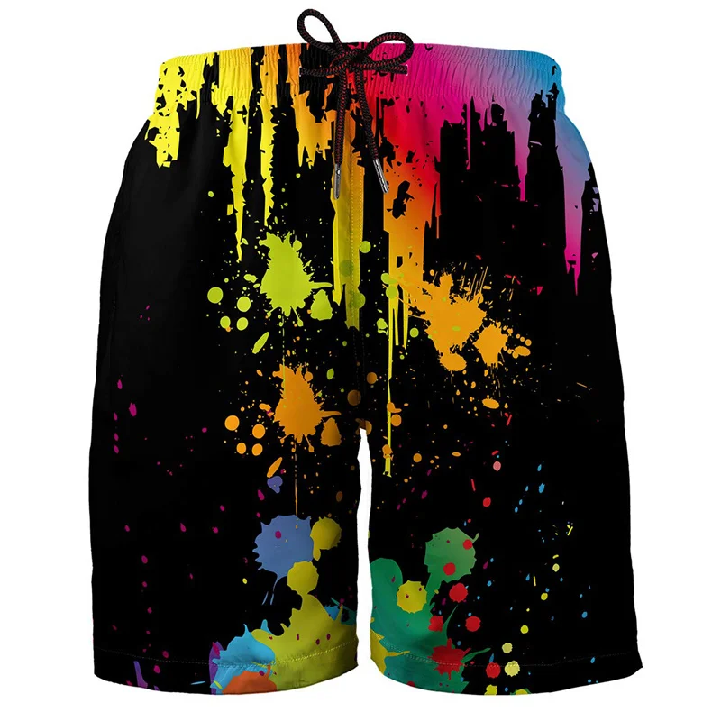 

Colorful Plants 3D Print Beach Shorts Men's Casual Fashion Board Shorts Male Swimming Trunks Short Pants Man Swimsuit Clothing