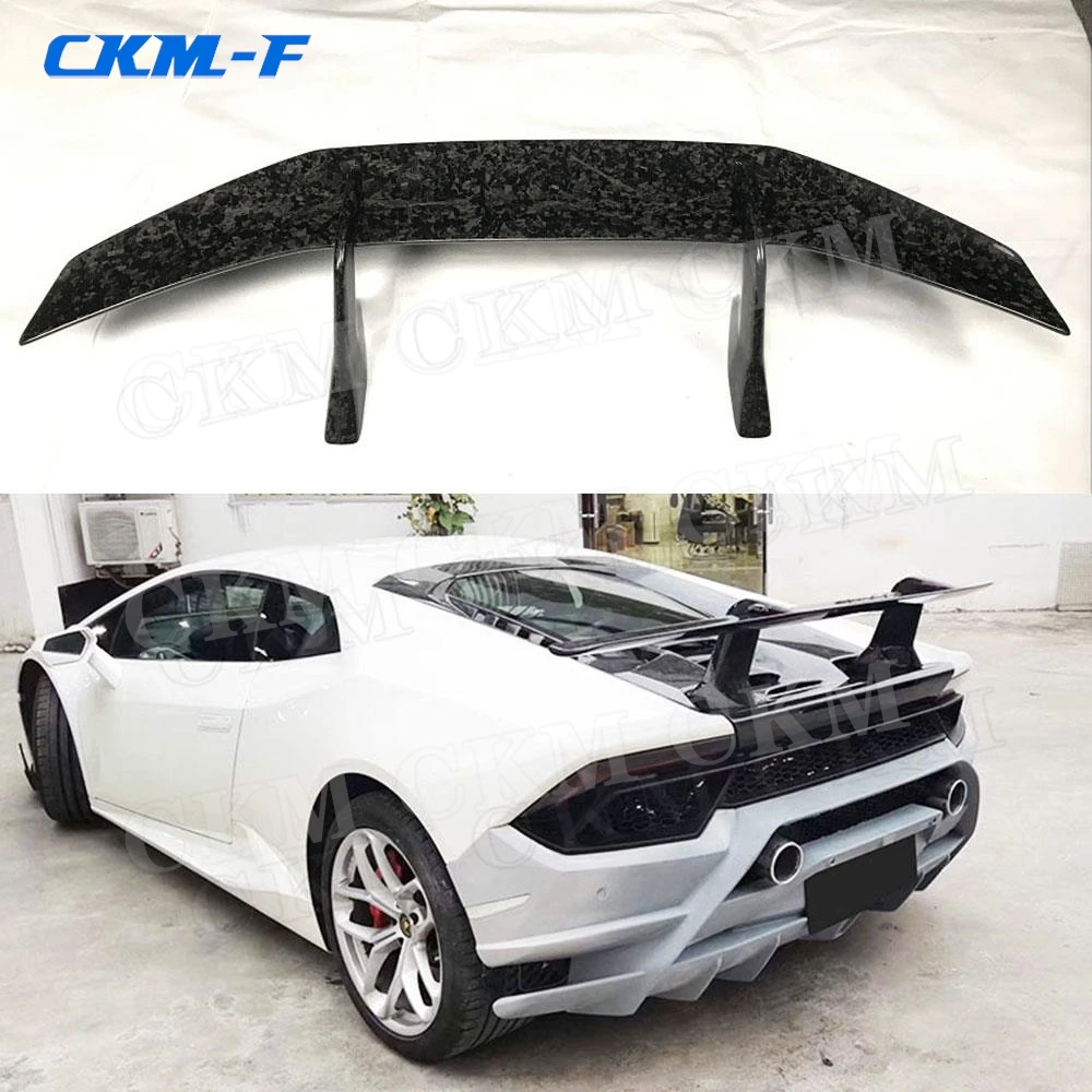 

Dry Carbon Fiber Rear Trunk Lip Spoiler For Lamborghini Huracan LP580 LP610