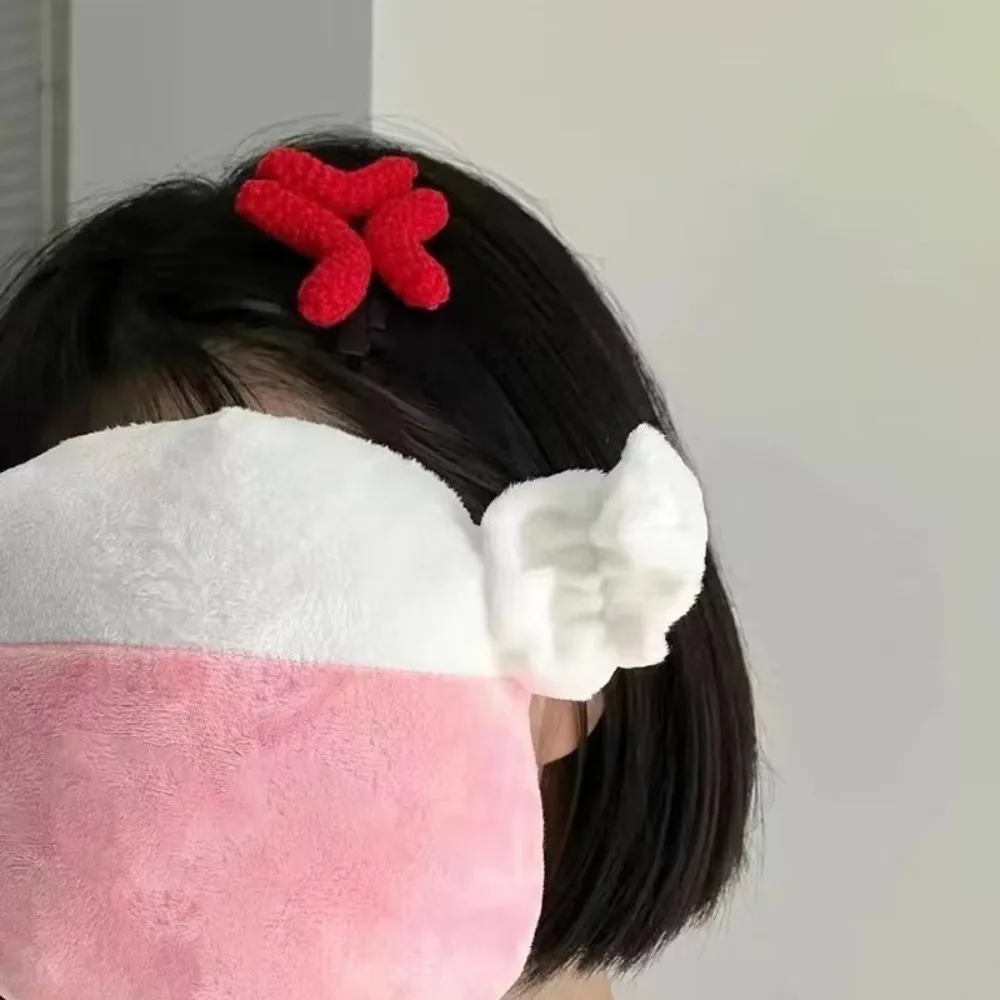 

Creative Handmade Hair Clips Knitted Angry Expression Side Clip Hair Accessories Gifts for Women