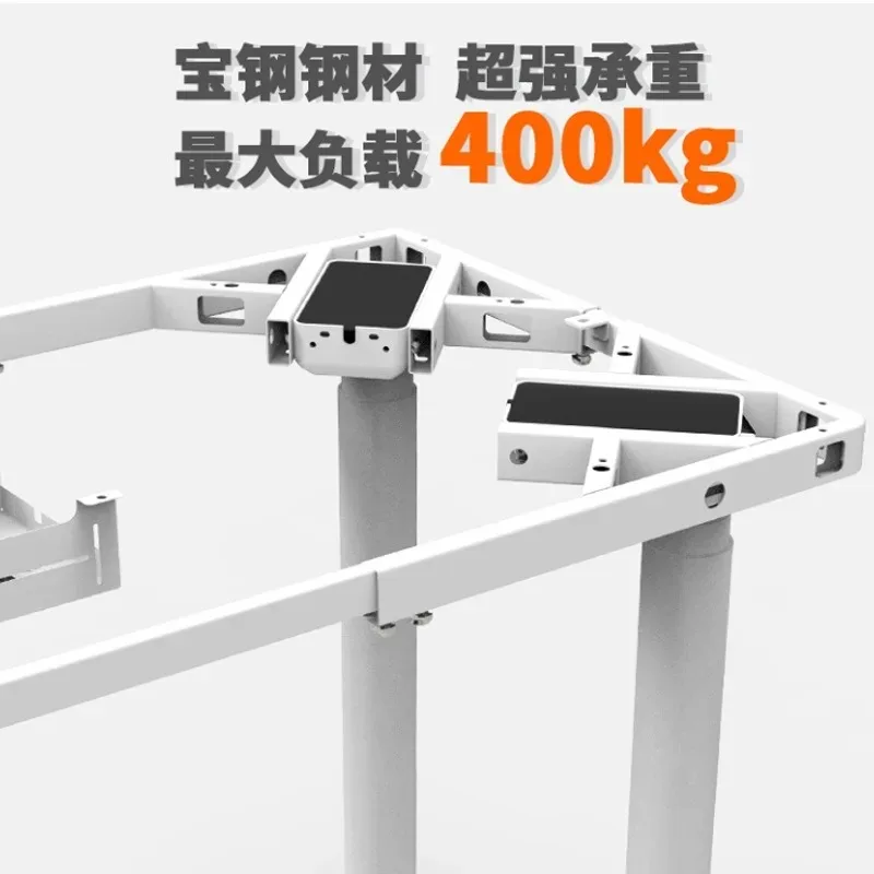 رف طاولة رفع كهربائي، أربعة محركات، أربعة أرجل طاولة، رف طاولة من الخشب الصلب فئة كبيرة