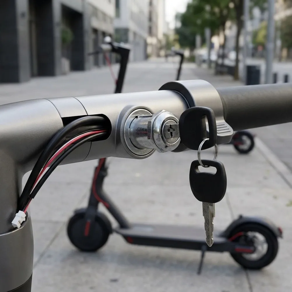 Scooter Security Key Electric Scooter Lock Electric Lock Key-operated Mechanism Automatic Power Off Quick Installation
