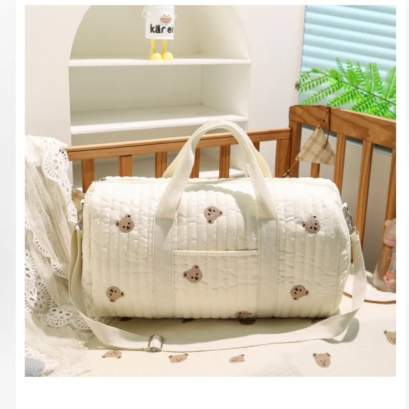 Bear Mommy Diaper Bag Multi-Function Maternity Handbag Stroller Hanging Travel Changing Crossbody Bag