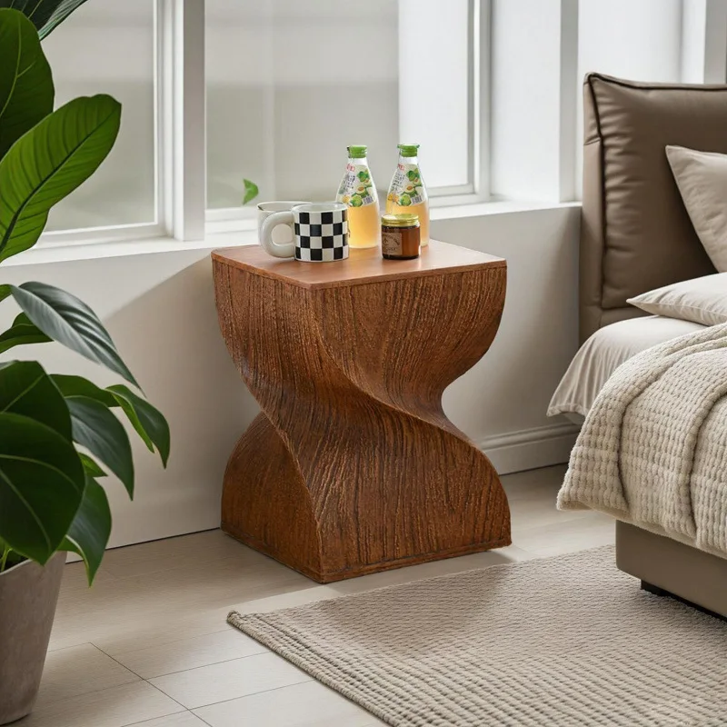 AOLIVIYA Tea Coffee Table Nightstand Storage Rack Sofa Corner Side End Stand Special Shaped Stool Decorative Homestay Home