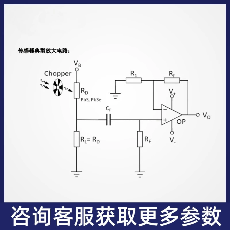Cooling type infrared photoconductivity sensor fire flame detection infrared spectrum analysis carbon emission  detection