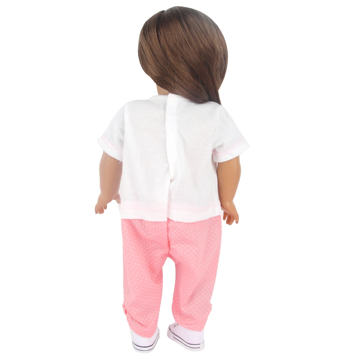 18 Inch American Doll Clothes Mix & Match Outfits, Rainbow Dress, Hoodie Jacket & Casual Tops for 43cm Reborn Baby Girl Dolls
