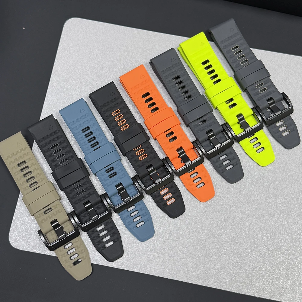 QuickFit 22 26mm Silicone Strap For Garmin Fenix 9 8 Pro Original Band Epix Pro/Tactix 8 7Pro/Forerunner 970/instinct 3 Bracelet