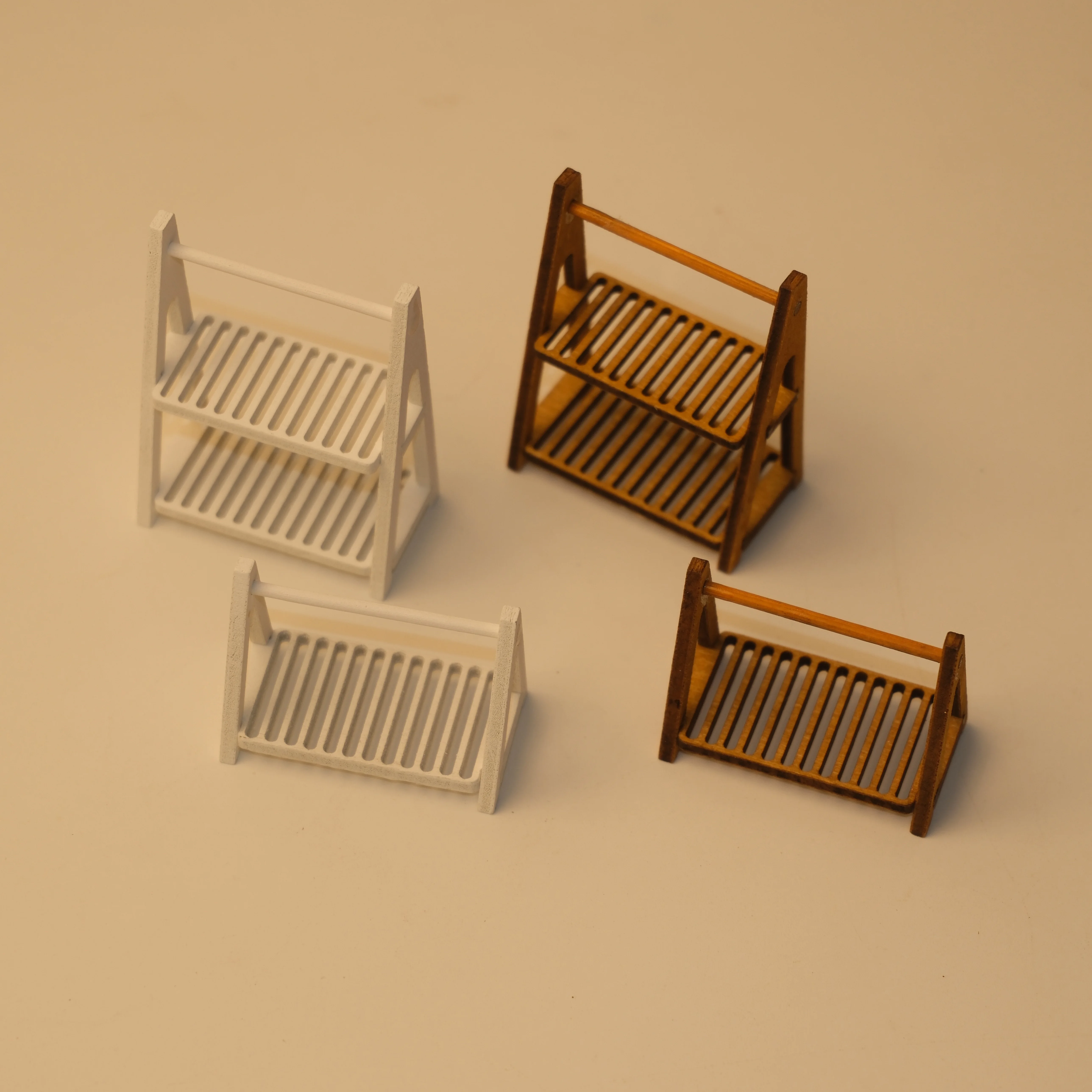 1:12 Scale Miniature Wooden Storage Shelf for Dollhouses Ideal for Displaying Furniture And Decor