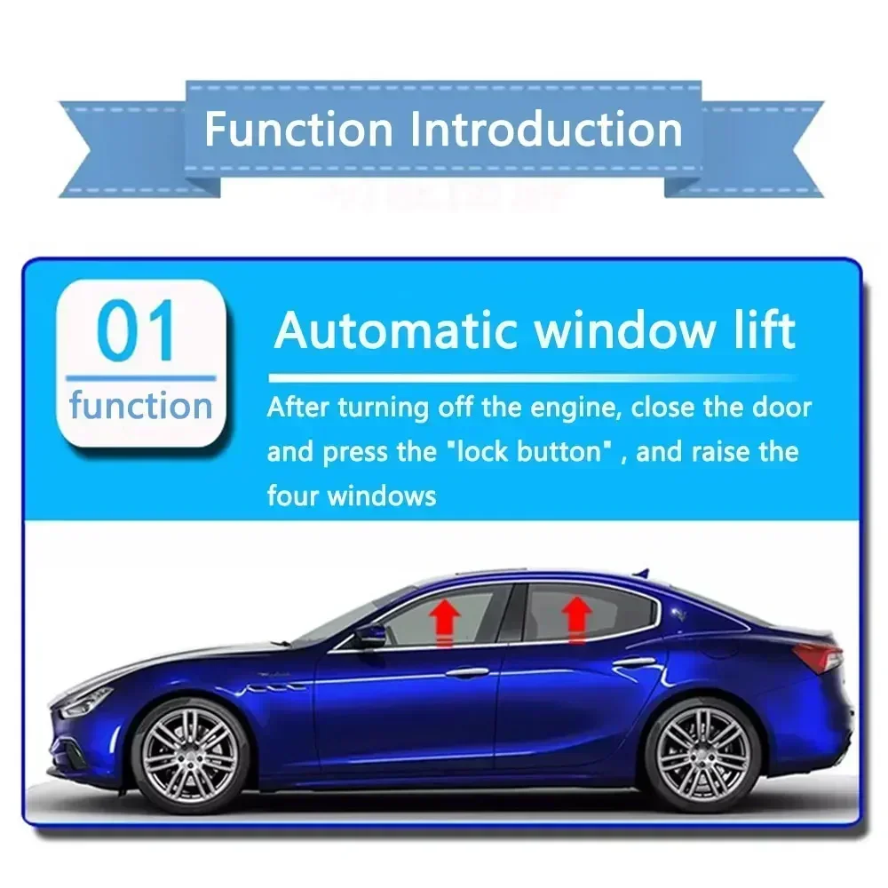 Automatic OBD Window Closer Module Rearview Mirror Folding For Maserati Ghibli Levante 15-17 Quattroporte 14-22