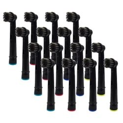 Black Bamboo Charcoal Brush Heads For Oral B Electric Toothbrush Advance Power/Pro Health/Triumph/3D Excel/Vitality Precision