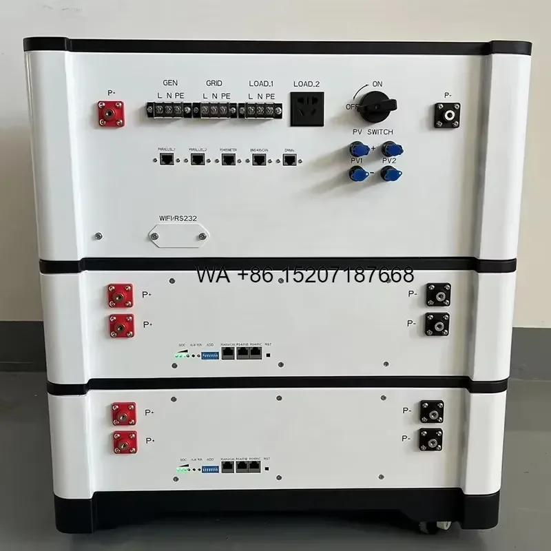 Wmwmnu 10KW All in One Inverter and Lithium Battery ESS Stackable LiFePO4 Home Solar Power Energy Storage System Container