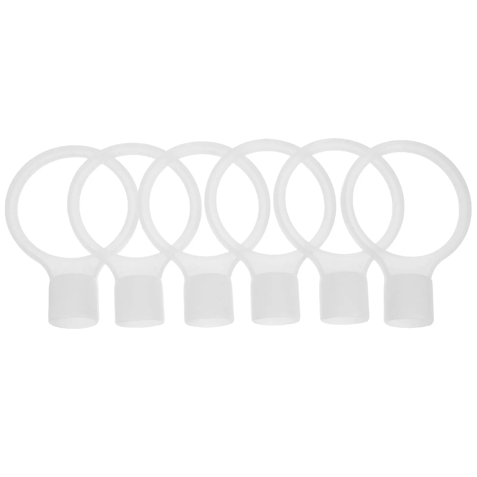6Pcs High Flexibility Plastic Safety Cone Connector for Traffic Control Road Parking Driveway Street Construction Emergency Kit