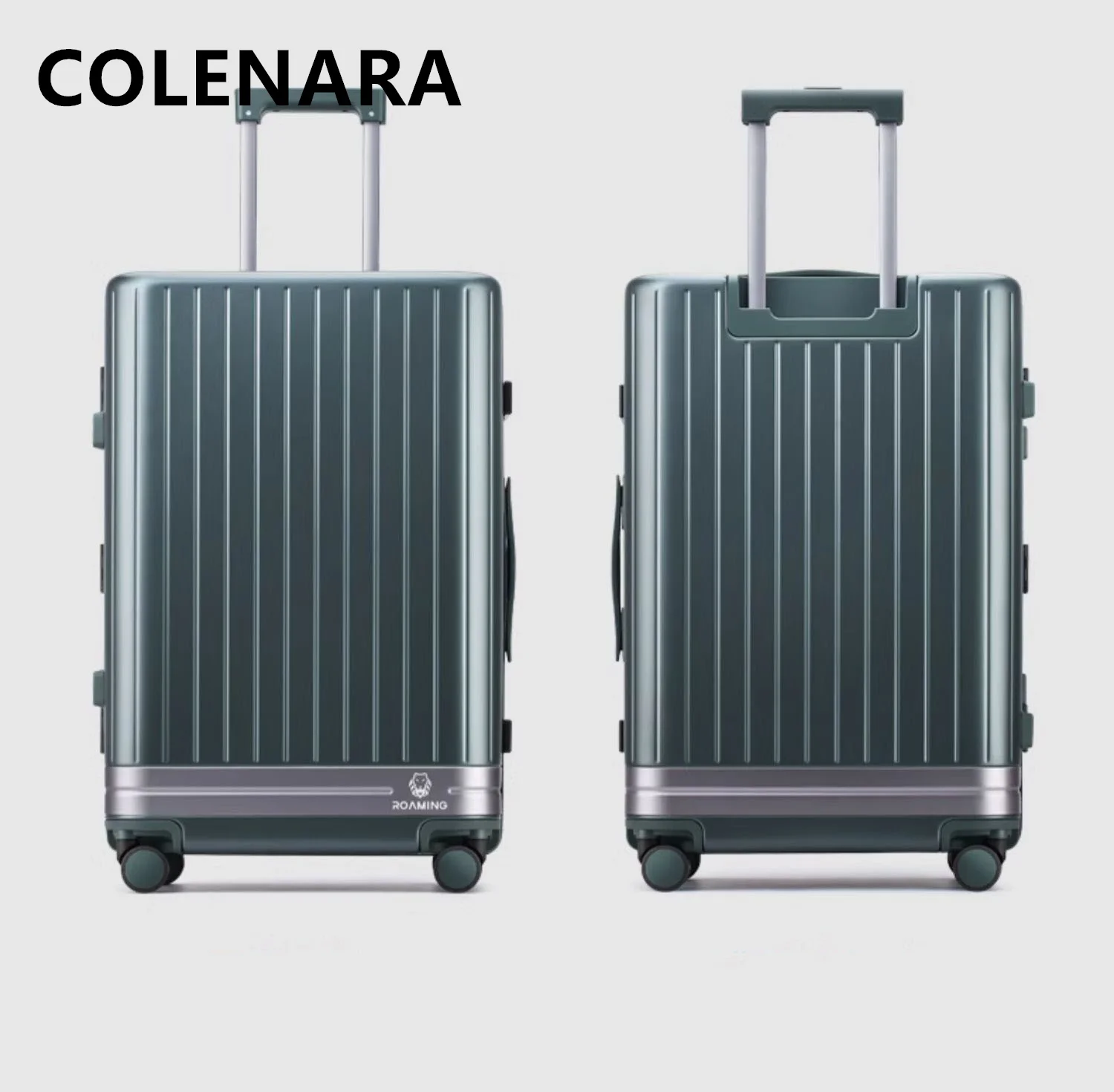 COLENARA-maleta de viaje con ruedas para hombre, Maleta de gran capacidad con marco de aluminio, 20, 24 y 26 pulgadas