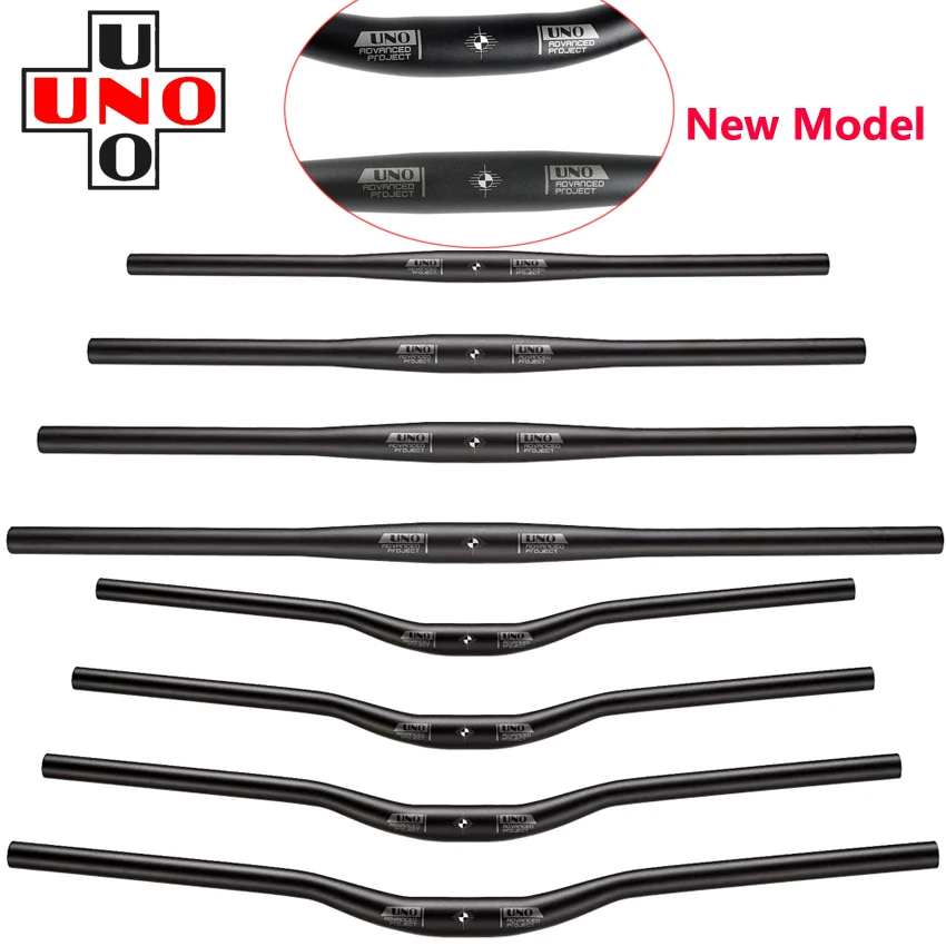 

UNO MTB Bike Handlebar Flat/Bent Handle bar Aluminum Alloy Bicycle Handlebar 640 680 720 740 760 780 800mm Bicycle Parts