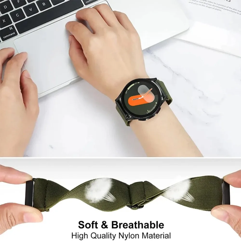 Nylon Strap for Garmin Forerunner 970 965 55 165 265/Active 6-5/Venu 3-2 Sport Breathable for Garmin Approach S50/vivoactive 5-6