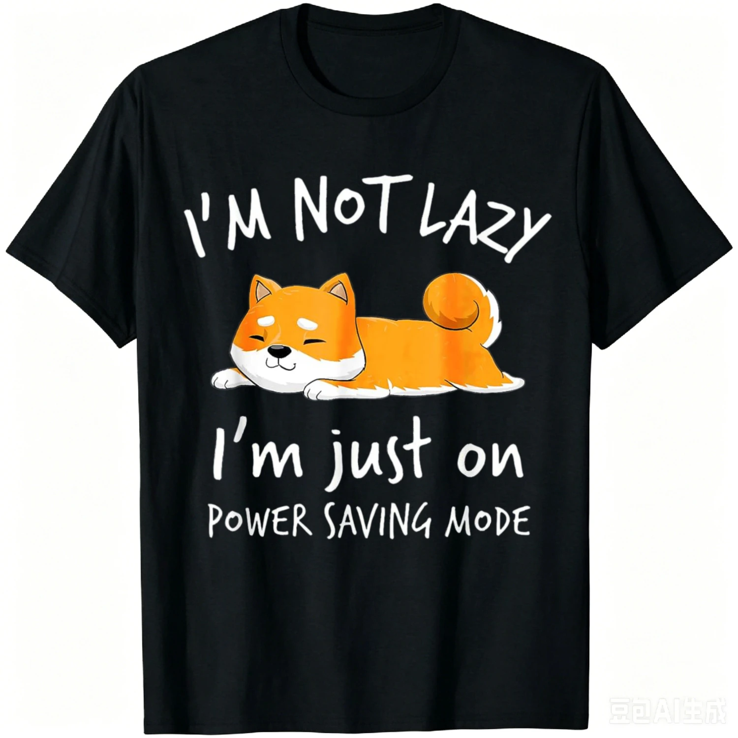 I'm Not Lazy Shiba Inu Shirt Loafer Dog Laziness Girl Woman T-Shirt Summer Casual T Shirt Women Men Cotton T-shirt Camiseta