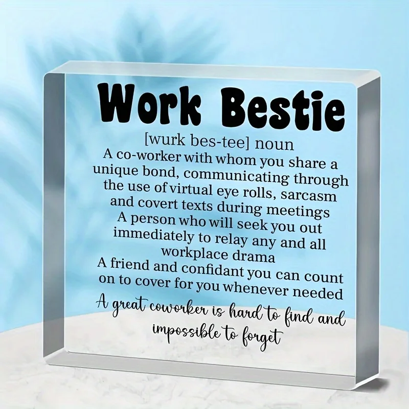 1pc,Work Bestie Gifts Coworkers Leaving Farewell Going Away Goodbye Retirement Promotion Thank You Appreciation Gifts for Friend