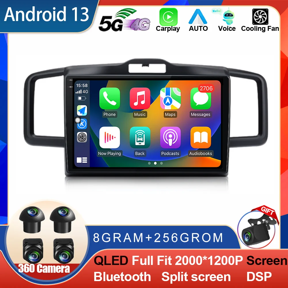 

Android 13 For Honda Freed Spike 2008-2016 Car Radio Multimedia 2 Din Android Auto Carplay DVD Player Wifi Dsp GPS Autoradio An