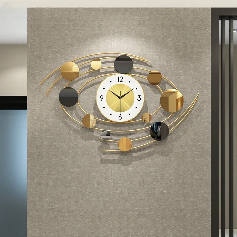 الشمال ساعة حائط فاخرة التصميم الحديث كبير صامت الإبداعية ساعة حائط كبيرة الرقمية الجدة المطبخ Wandklok ديكور المنزل
