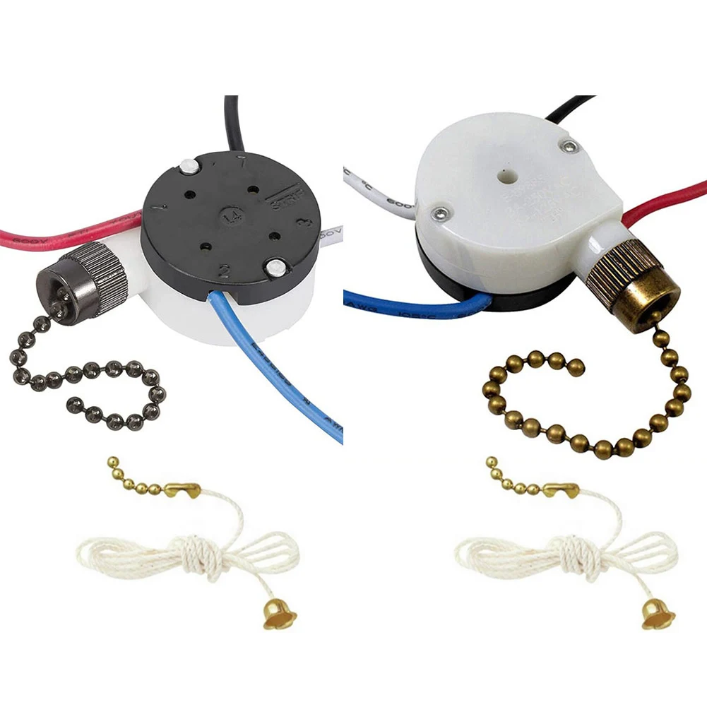 

Dual Pack of Ceiling Fan Pull Chain Switches for ZE208S Replacement for Various Models with 3 Position Settings
