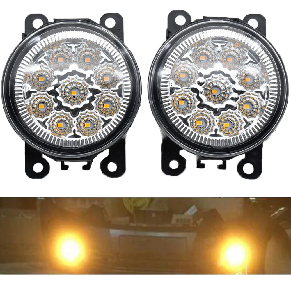 1pair Fog Lamp Assembly Super Bright Fog Lights For Renault Megane 2 Saloon LM 2003 2004 2005 2006 2007 2008 - 2015
