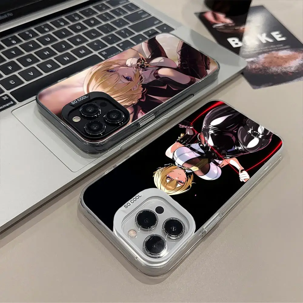 

Чехол для телефона Zenless Zone Zero Evelyn для iPhone 17, 16, 15, 14, 13, 12, 11 X XR XS 8 7 Air Pro Max Plus, полупрозрачный цветной чехол