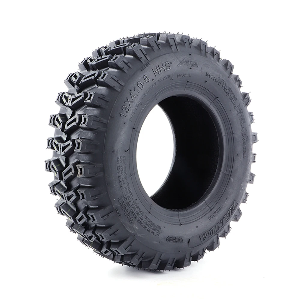 13x4.10-6 إطارات دون أنابيب 4.10-6 "4 PR إطار مفرغ مناسب لمنفاخ الثلج الثلج ATV الذهاب كارت رباعية 4 عجلات عربات التي تجرها الدواب أجزاء الدراجة الصغيرة