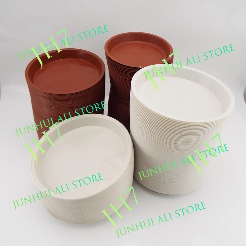 10pcs Plastic Flower Pot Tray Plant Saucers Water Tray Base Round Drip Garden Supplies for Indoor Outdoor Home Decoration B1
