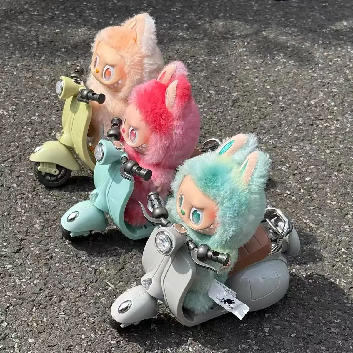 

Для 17 см куклы Labubu V1 V2, модная вращающаяся на 360 градусов игрушка для мотоцикла, 3D модель горного велосипеда, брелок для сумки, подвеска