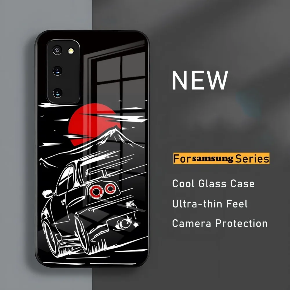 Phone Case  for Samsung Men s 24 ultra plus 23 22 21 20 a 34 54 53 Male note20 JDM m 54 new 2024 Sports glass Japan Cars cover