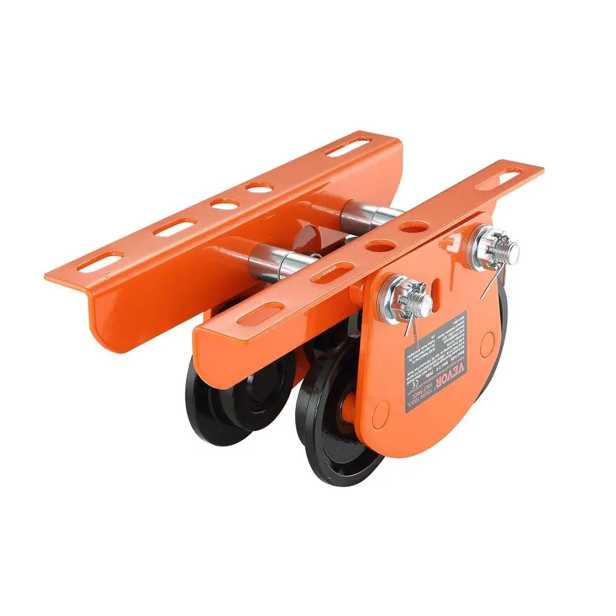 

Electric Hoist Manual Trolley, 2200 lbs 1 Ton Capacity for PA200 PA250 PA300 PA400 PA500, Push Beam Trolley with Dual Wheels, 2.
