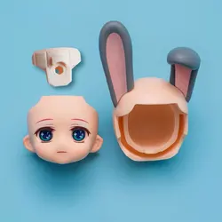 OB11 Doll Head YMY Body Joint Movable Doll Bjd doll Head Gsc Replacement Face 1/12bjd Doll Accessories Wig Replace Cat Ears
