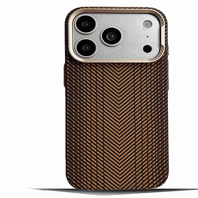 Luxury Carbon Fiber Texture for Magsafe Phone Case for iPhone 17 16 15 Pro Max 17 pro Night Magnetic Suction Shockproof PC Cover