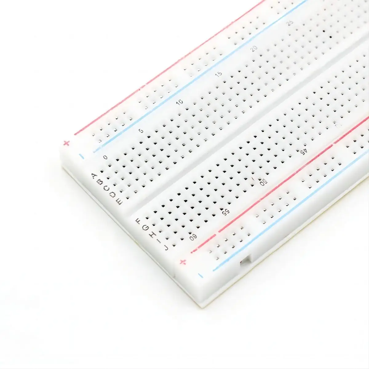 MB-102 Breadboard mit roten und blauen Kabeln: 830-Loch-Breadboard, experimentelles Verbindungsboard, 165×55×10mm – Detail 5