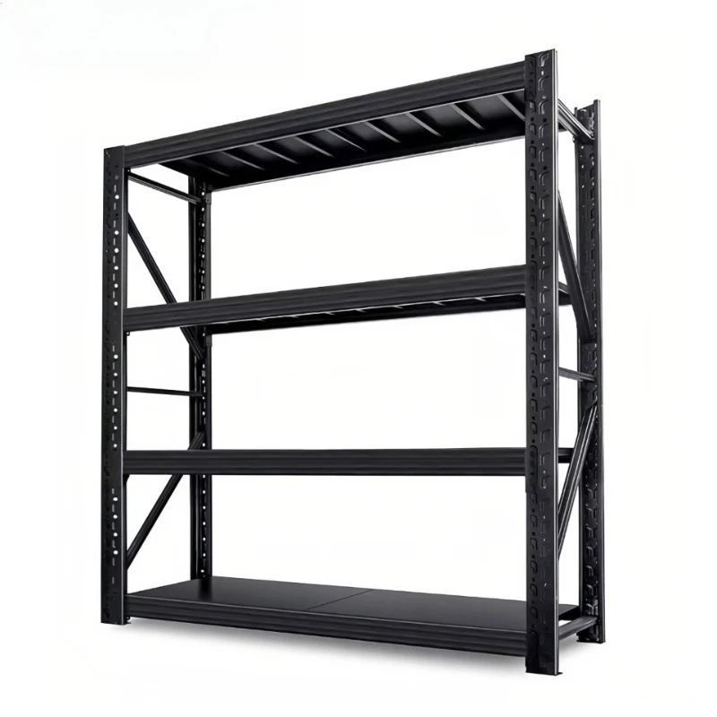 

Multi Layers Metal Storage Rack Warehouse Shelving Unit Solid Metal Construction Stable Support Structure Easy Assembly Workshop