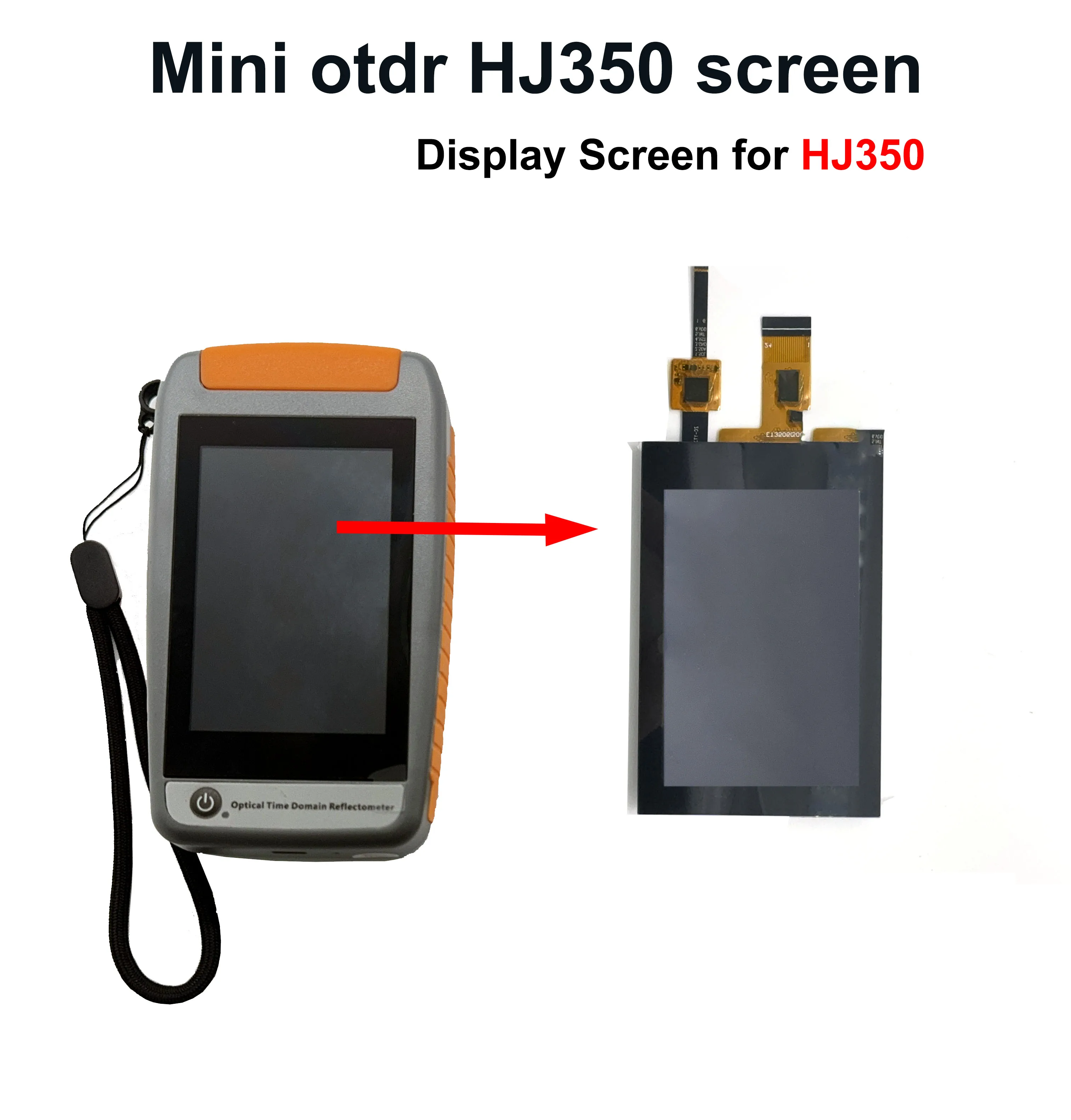 オリジナルlcdスクリーン光ファイバーディスプレイ-hj350ミニotdrパネル交換用スペアパーツ-hj350-otdr-ftth光ファイバーディスプレイ用