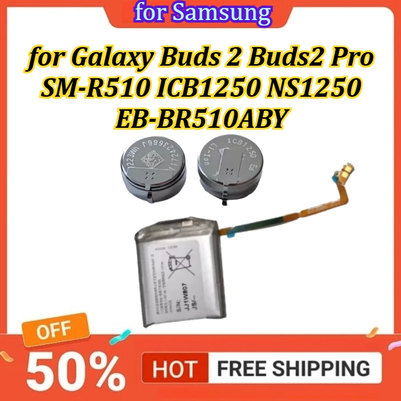 

3.85V Earphone Headset Battery for Samsung Galaxy Buds 2 Buds2 Pro SM-R510 ICB1250 NS1250 EB-BR510ABY