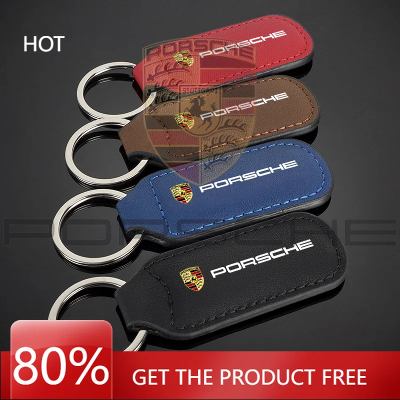 

Кожаный чехол для ключей Porsche Cayenne, Macan, Panamera, 918, 911, Taycan, Boxster, Cayman, 918Pajun
