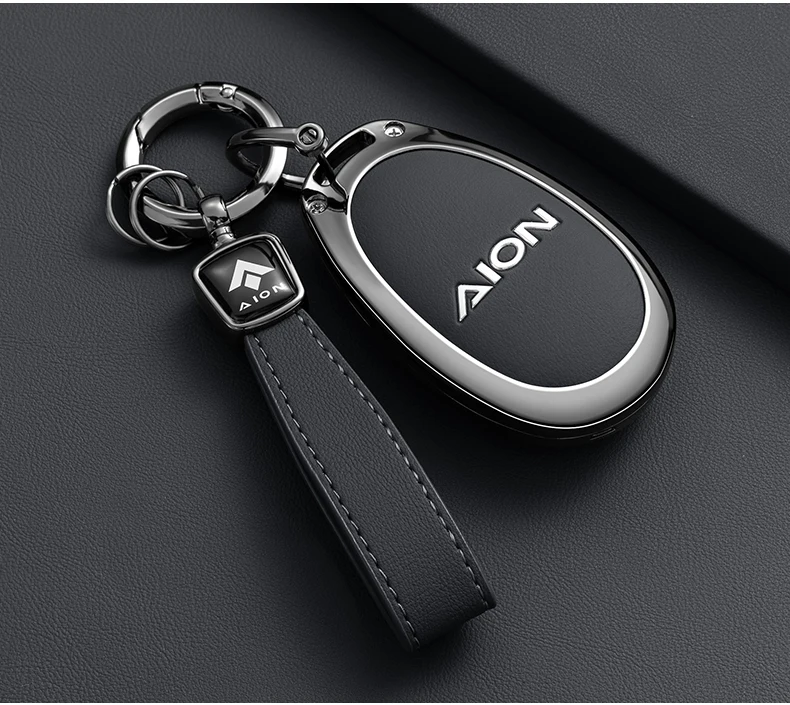 Autozubehör Schlüsselanhänger aus Zinklegierung und Leder für Gac AION PLU Trumpchi Aion V Y LX 2023 GE3 GA3S Tyrannosaurus – Detail 9