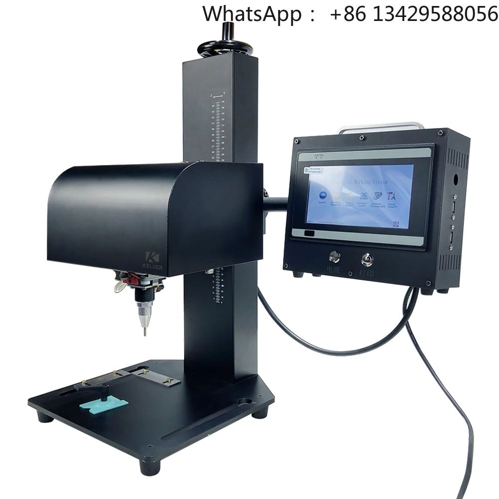 

Kelier Benchtop Pneumatic Dot Peen Metal Nameplate Engraving Machinery Marking Stamping Machine for Stainless Steel