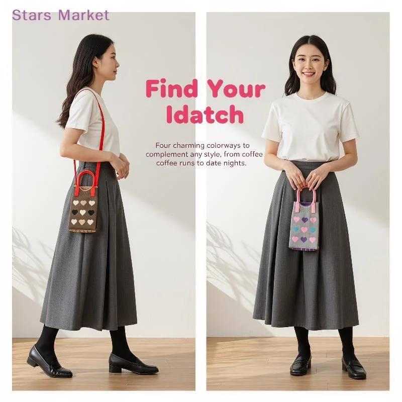 Women Bags Mini - Modieuze gebreide mini-schoudertas voor dames en