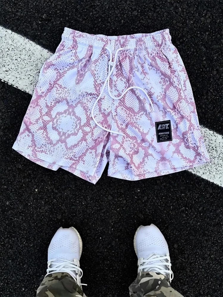 

Qui Dry Ice Silk orts Мужские летние спортивные фитнес-баскетбольные спортивные свободные нижние колена четвертые молодежные повседневные дышащие орты