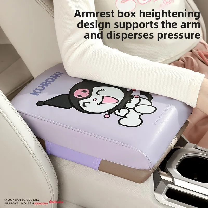 

Sanrio Center Console Booster Seat My Melody Hello Kitty Car Armrest Mat Car Armrest Mat Car Center Armrest Protective Cover