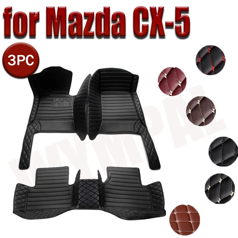 

Car Floor Mats For Mazda CX-5 CX5 KF 2017~2023 Leather Luxury Mat Rugs Carpet Full Set Auto Interior Parts Car Accessories 2018