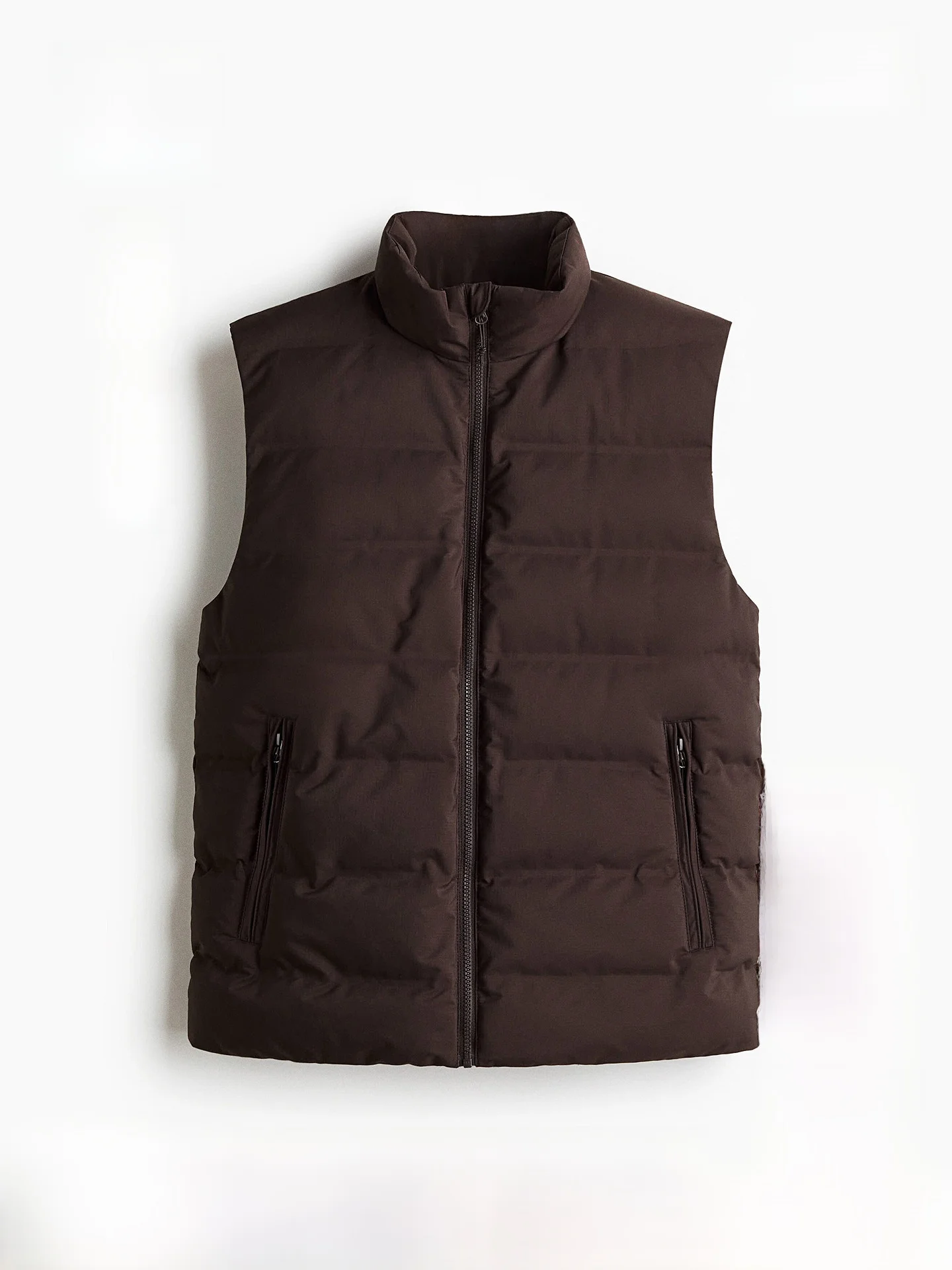 

H&M Men's Cotton Jaet Winter Stand Collar Hydrophobic Stitched Woven Windproof Cotton Vest Stand Fit Daily Wear Polyeste...