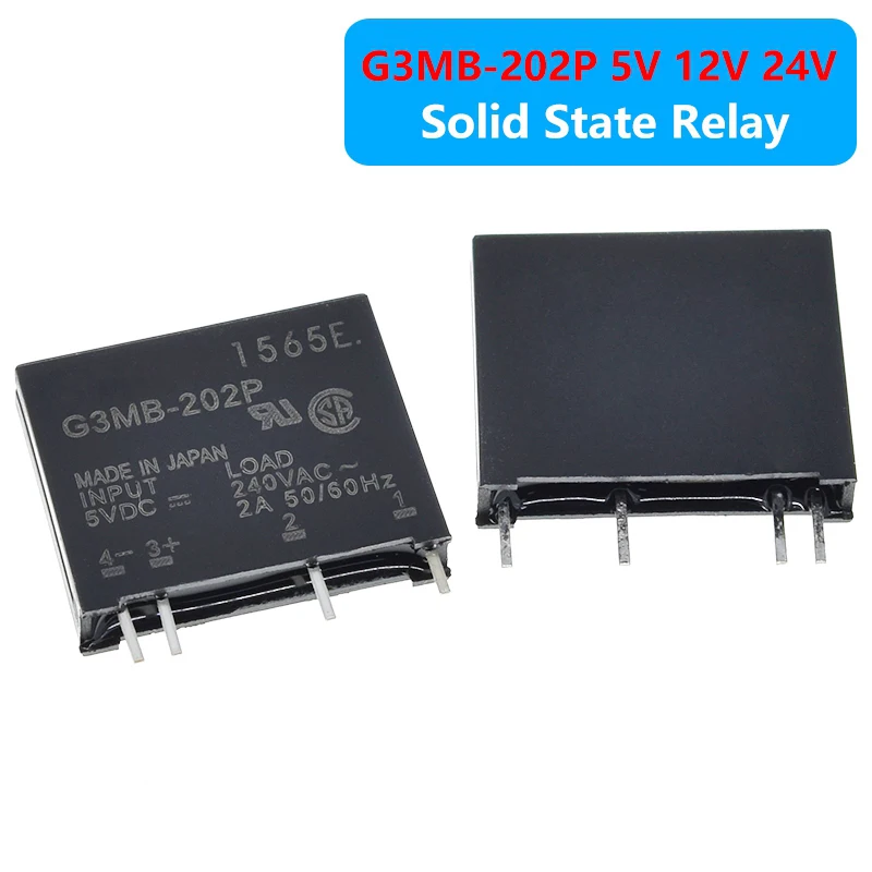 5/10PCS Solid state relay module G3MB-202P 5v,12v,24v DC control AC SSR four-pin solid