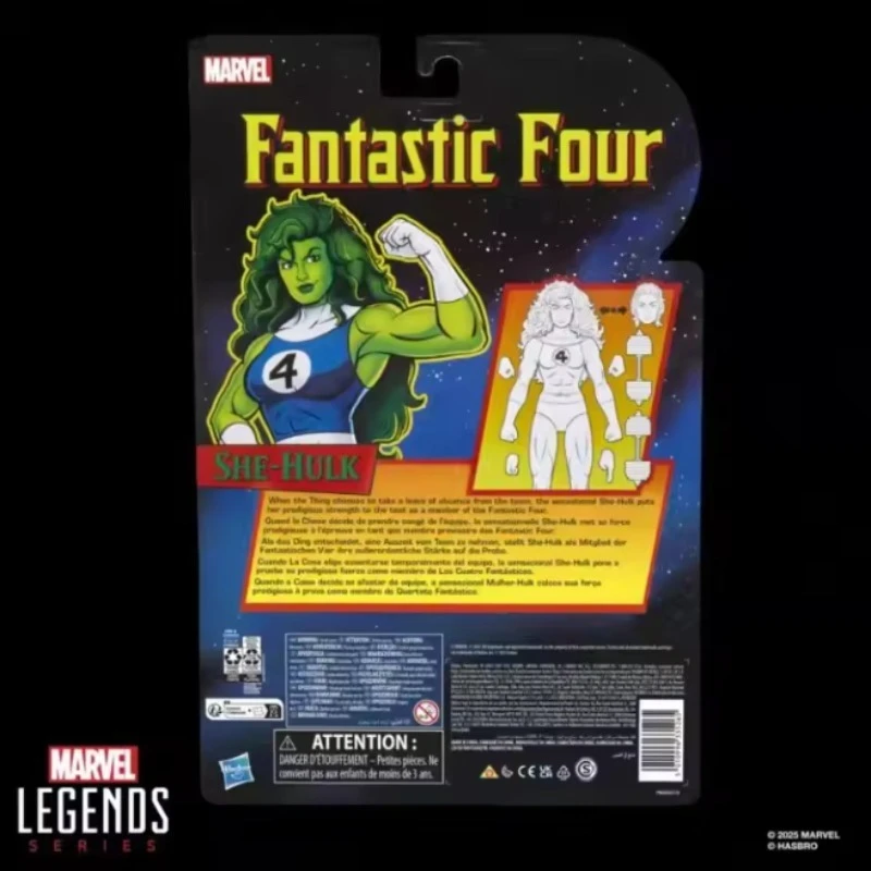 

Оригинальная фигурка Marvel Legends Series Fantastic Four Comics She-Hulk, подарочная модель игрушки