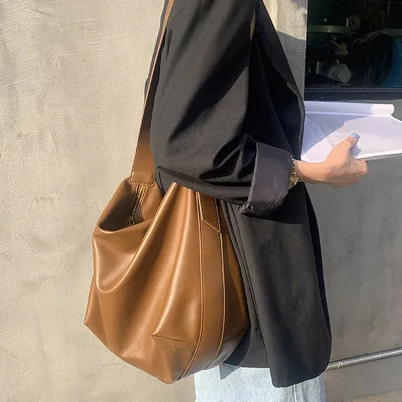 Vintage PU Leather Boston Handbag: Stylish and Practical for Women – Only .72!