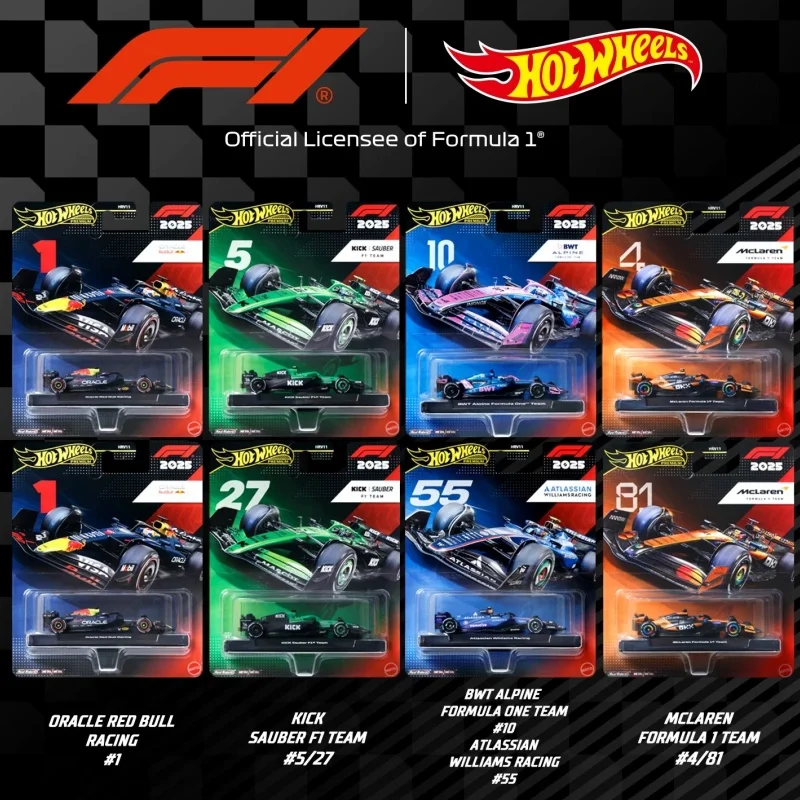 

2026 Hot Wheels 2026 Gold Label HRV11 Series Formula 1 Racing Sets Collectible Alloy Diecast Miniature Cars Toys Collectors Gift