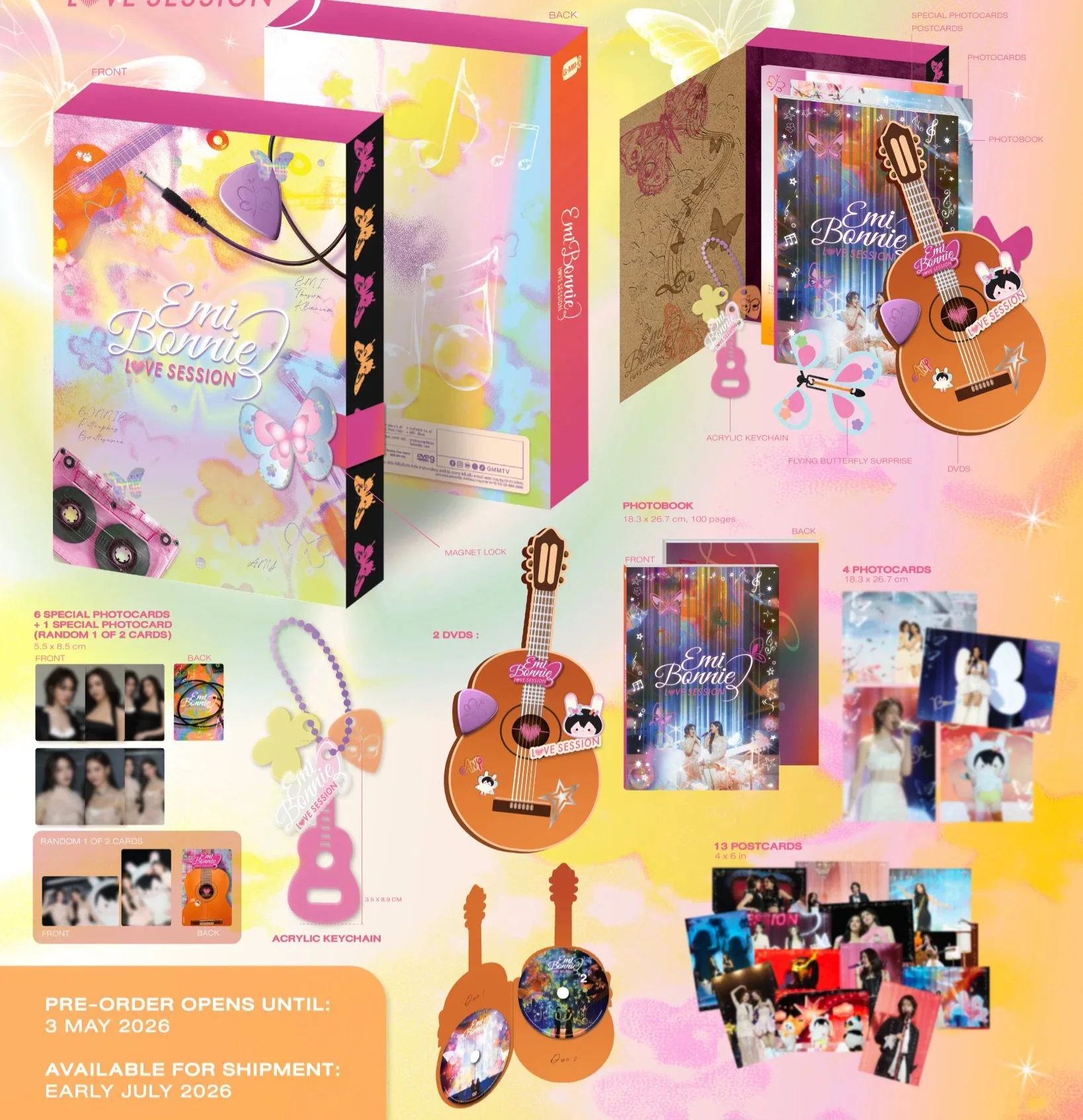2026 Pre-sale Gmmtv Love Session EmiBonnie Emiamily EmiBonnie Any DVD Boxset