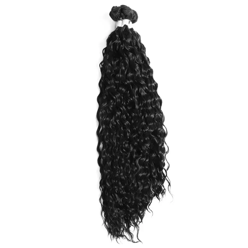 Onda de água brasileira Pacotes de cabelo sintético, cabeça cheia, fibra de alta temperatura, natural, 180g, 6 pacotes em 1 saco